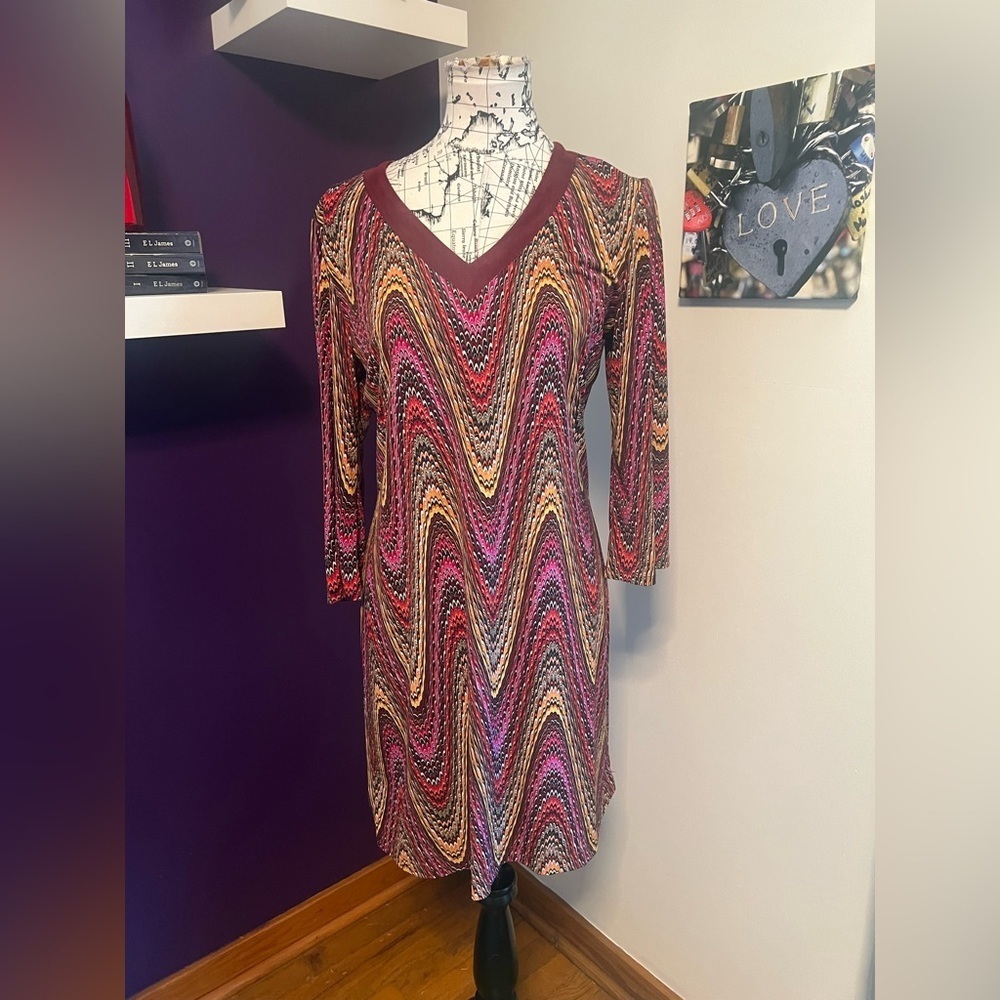 7 for $30 Sandra Darren Long Sleeve Dress